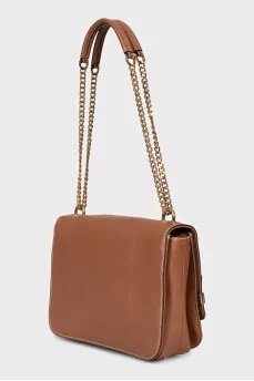 Rectangular bag of brown color