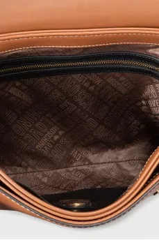Rectangular bag of brown color