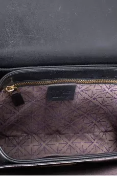Leather crossbody bag with logo