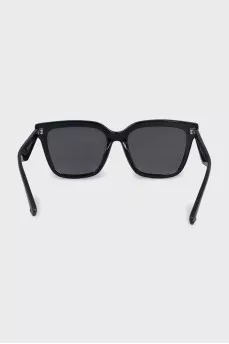 Rectangular sunglasses with signature print