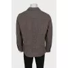 Men's wool shirt coat with tag
