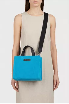 Textile bag with brand logo
