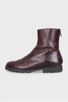 Men's boots with a zipper