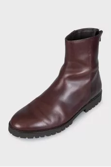 Men's boots with a zipper