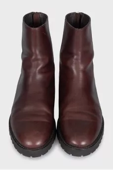 Men's boots with a zipper