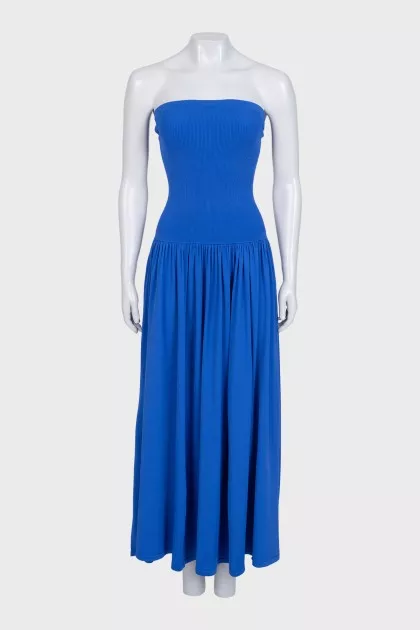 Blue Maxine Open Back Dress