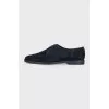 Black suede brogues