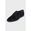 Black suede brogues