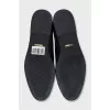 Black suede brogues