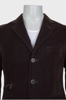 Men's brown velvet jacket