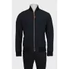 Men's bomber jacket with a print on the back