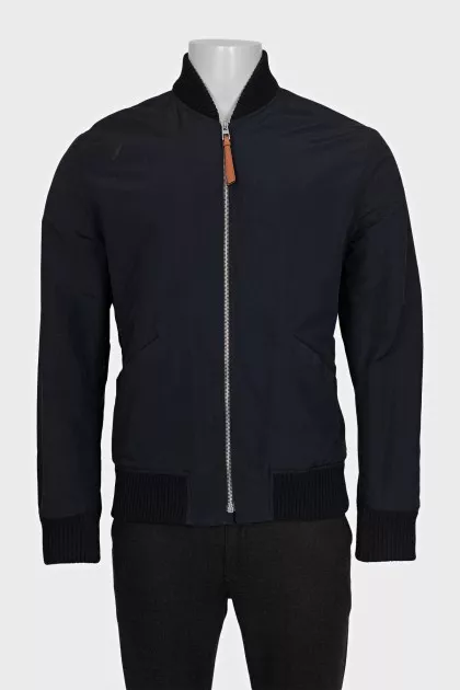 Men's bomber jacket with a print on the back