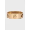Love ring in yellow gold