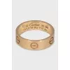 Love ring in yellow gold