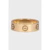 Love ring in yellow gold