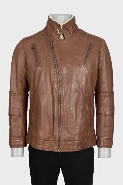 Men's insulated lambskin jacket