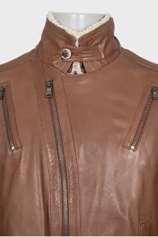 Men's insulated lambskin jacket