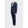 Animal print jacket and trouser suit