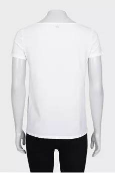 Straight T-shirt with front print
