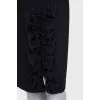 Straight skirt decorated with frills