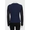 Cardigan with a zipper decorated with sequins