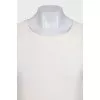 White knitted cashmere sweater
