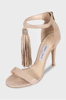 Viola suede tassel sandals