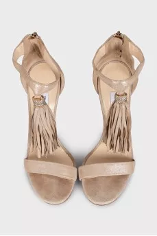 Viola suede tassel sandals