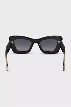 Cat-eye sunglasses with signature print