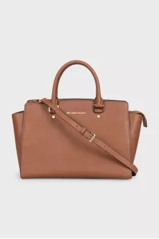 Selma brown leather bag