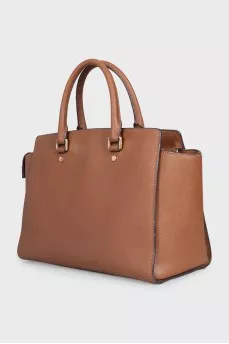 Selma brown leather bag