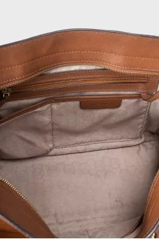 Selma brown leather bag