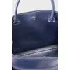Blue leather bag