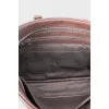 Men's brown leather laptop bag