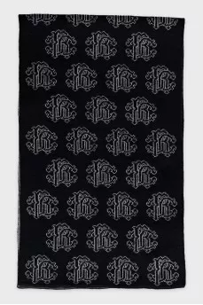 Men's wool scarf with tag