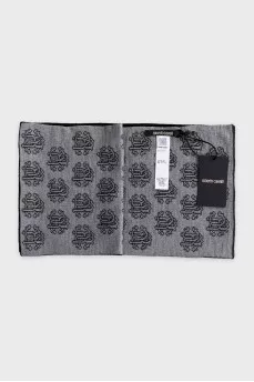 Men's wool scarf with tag