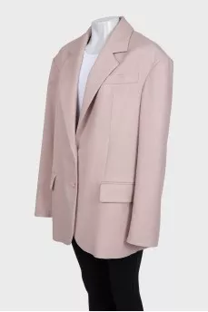 Oversized pink jacket