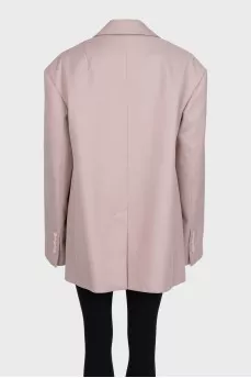 Oversized pink jacket