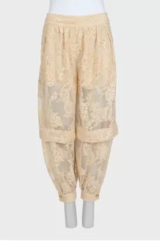 Luna Lace Tapered Trousers