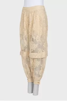 Luna Lace Tapered Trousers