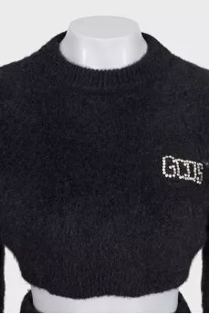 Black suit with rhinestones