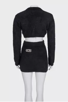 Black suit with rhinestones