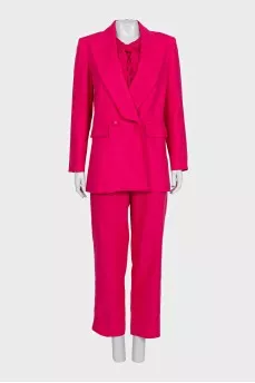 Suit of jacket, trousers and jumper