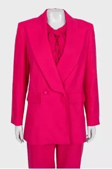 Suit of jacket, trousers and jumper