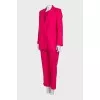 Suit of jacket, trousers and jumper