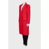 Fitted coat with gold buttons