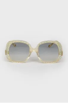 Wayfarer sunglasses beige