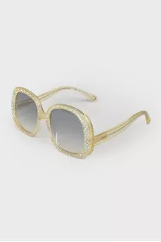Wayfarer sunglasses beige