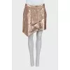 Pleated skirt decorated with sequins