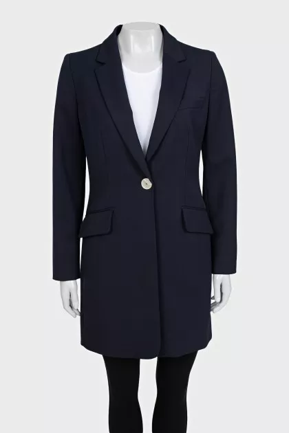 Long blue jacket